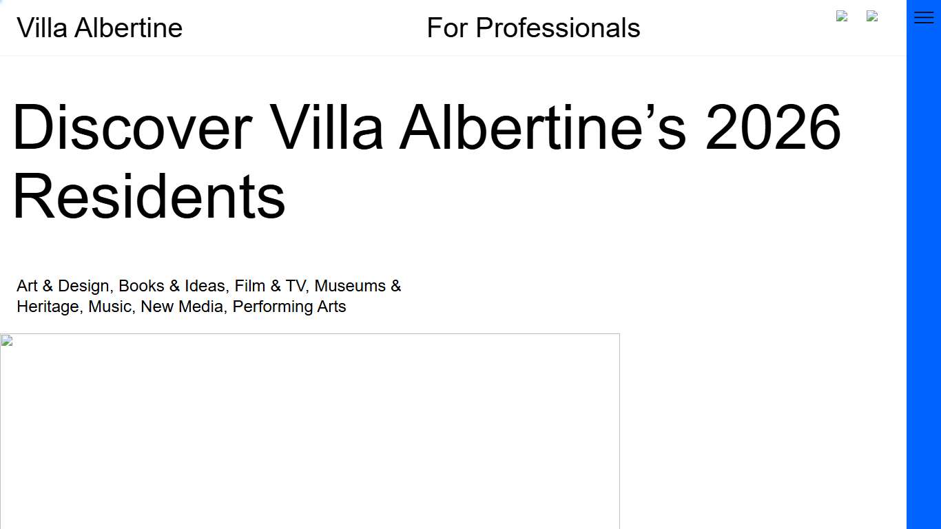Discover Villa Albertine’s 2026 Residents  - Villa Albertine