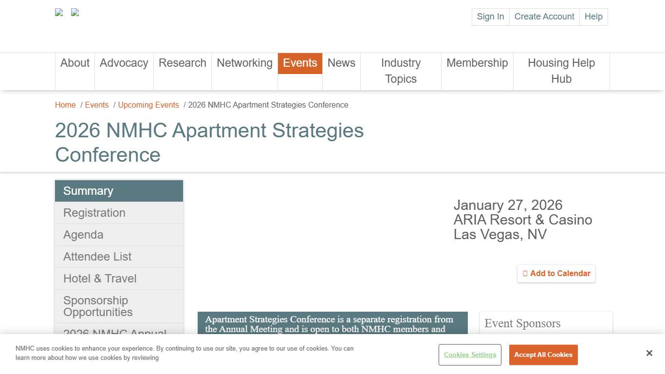 NMHC 2026 NMHC Apartment Strategies Conference